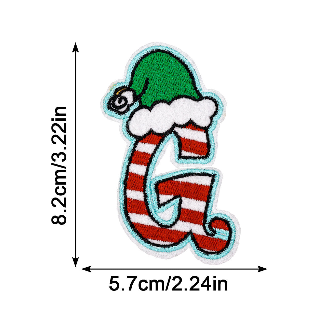 Wholesale Christmas embroidery patch Christmas cloth patch HOHOHO MERRYCHRISAMAS clothing accessories hot stamping label